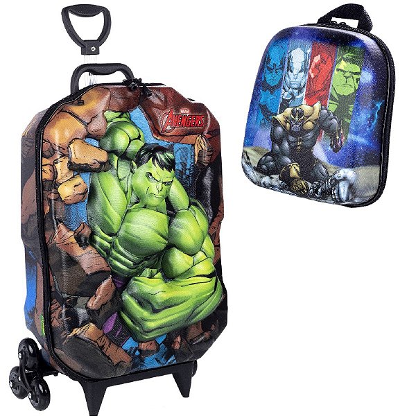 Mochila 3d Hulk | Zaredu Malas - Zaredu Malas- As melhores Malas de viagens  e mochilas escolares