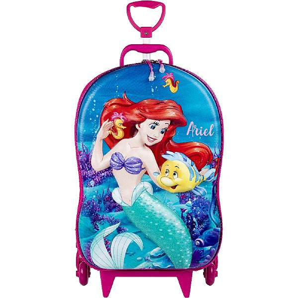 Mochila Pequena Sereia Ariel 3D l Zaredu - Zaredu Malas- As melhores Malas  de viagens e mochilas escolares