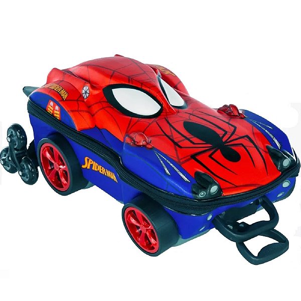 Mochila Escolar Homem Aranha com 03 Rodinhas Maxtoy