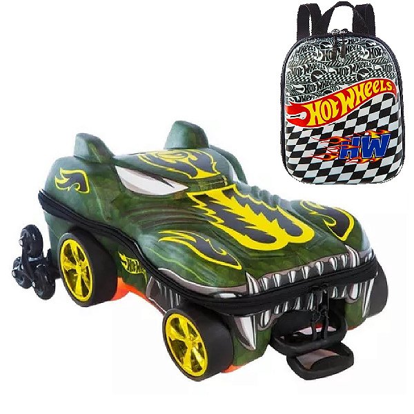 Mochila Escolar Hot Wheels Howlin Heat Maxtoy