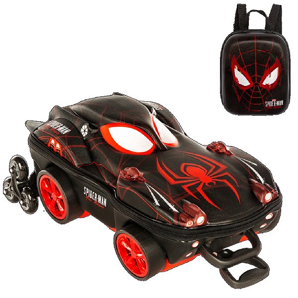 Mochila Escolar Homem Aranha Miles Maxtoy + Lancheira