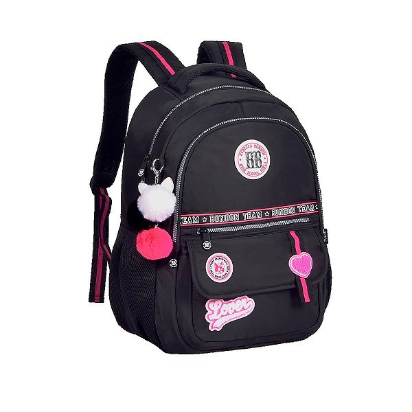 Mochila Rebecca Bonbon  College Soft Cor Preto