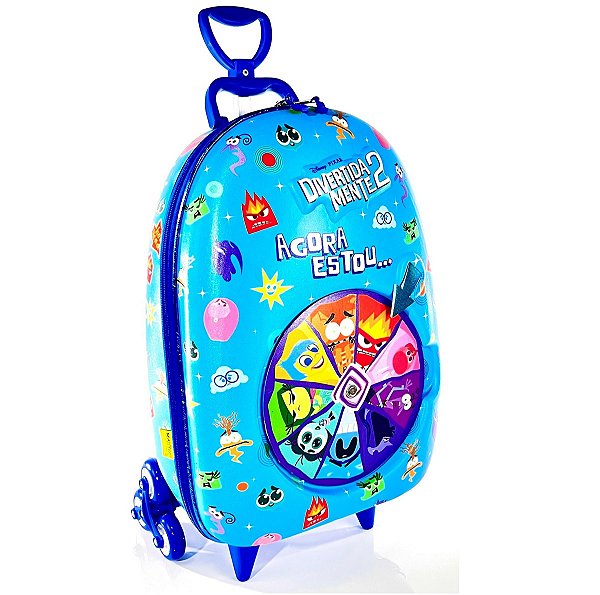 Mochila Escolar Divertidamente Roleta Azul Maxtoy