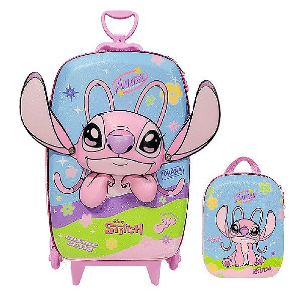Mochila Escolar Stitch Angel Maxtoy