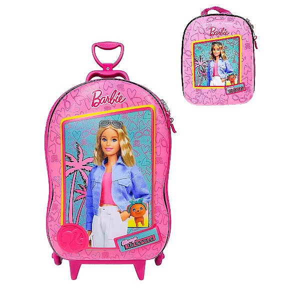 Mochila Escolar Barbie Flat  Maxtoy