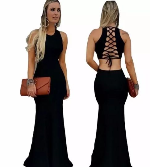 Vestido Longo Com Bojo Rabo Sereia Drapeado No Bumbum