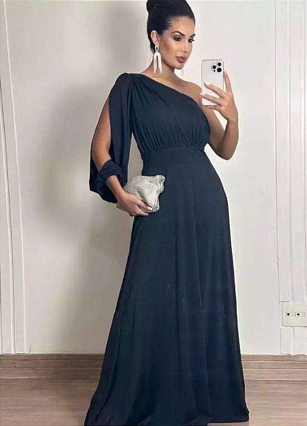 Vestido de Festa Preto Menta social Social Madrinhas Casamentos Convidadas