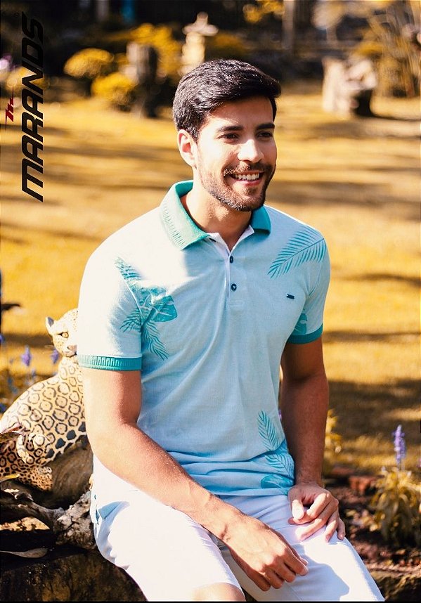 Camisa polo Masculina  manga curta Original Marands