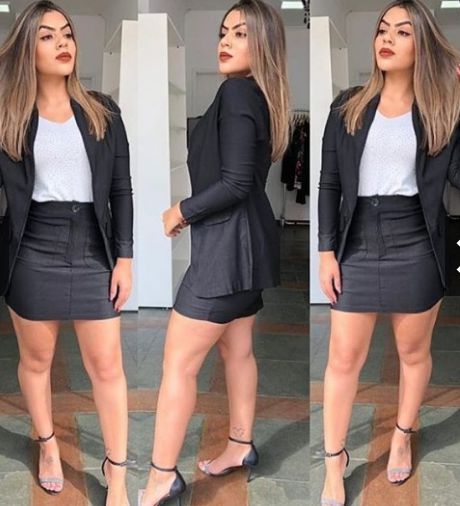 Conjunto Max Blazer Feminino e Saia curta Lançamento