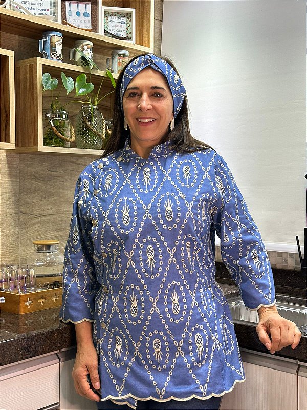 Dólmã Dolores Bordado Abacaxi