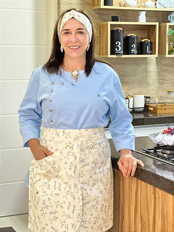 Dólmã Alda + Avental Mafalda + Turbante