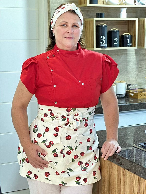 Dólmã Antonia + Avental Júlia + Turbante