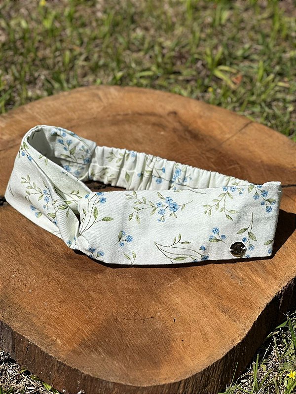 Turbante Floral Azul