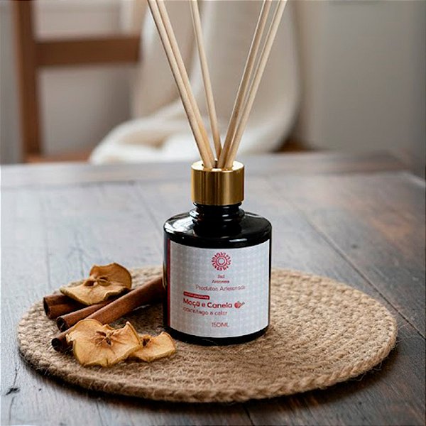 Difusor de varetas de maça e canela - 150ML | Sol Aromas