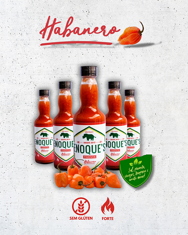 Molho de Pimenta Premium - Habanero