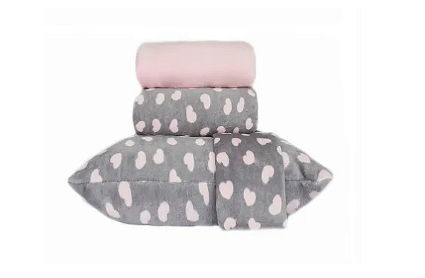 Jogo de Lençol Plush Estampado Cecilia 4 Peças Toque Aveludado