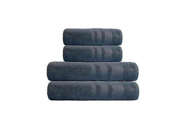 Jogo de Toalhas Diana 4 Peças 100% Algodão Gramatura: 400g/m²