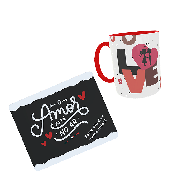 Kit Caneca Love + Mousepad