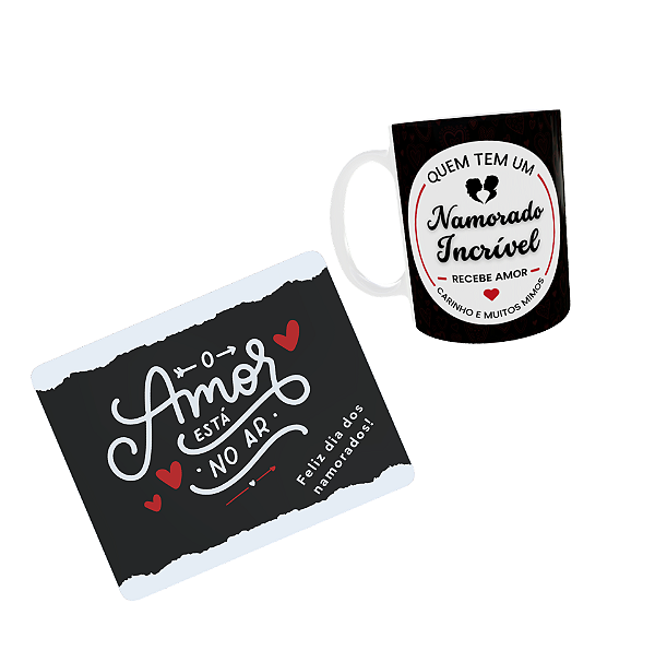 Kit Caneca Namorado Incrível + Mousepad