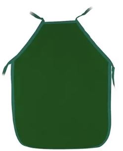 Avental Escolar Emborrachado Verde Jvp