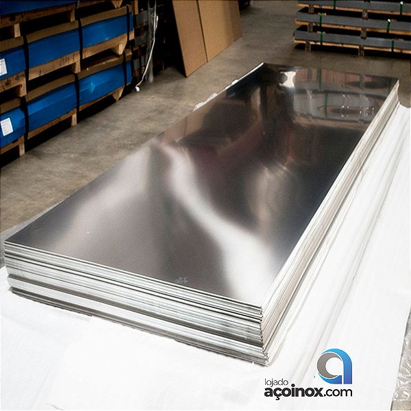Chapa Inox Escovada 1000 X 500 MM