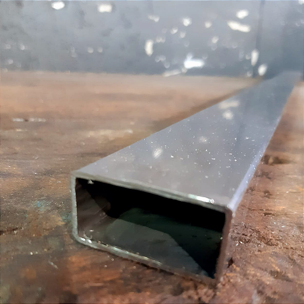 Tubo Retangular Inox Polido 50 X 20 X 1,2 MM