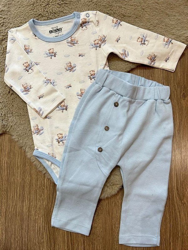 CONJUNTO BODY E CALÇA ANJOS