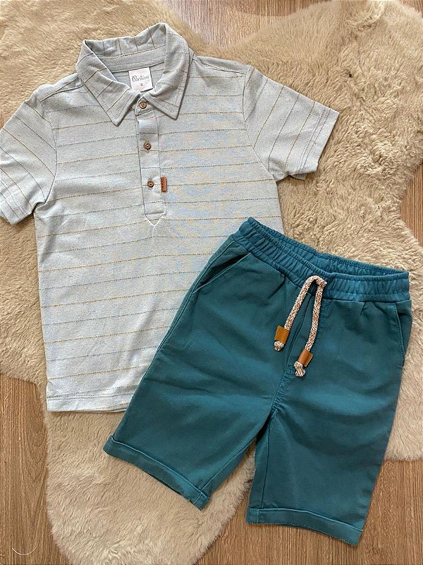 CONJUNTO CAMISETA E BERMUDA PARAÍSO