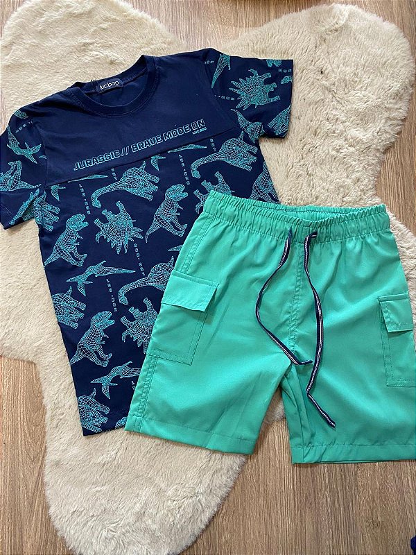 CONJUNTO CAMISETA E SHORT LUC.BOO
