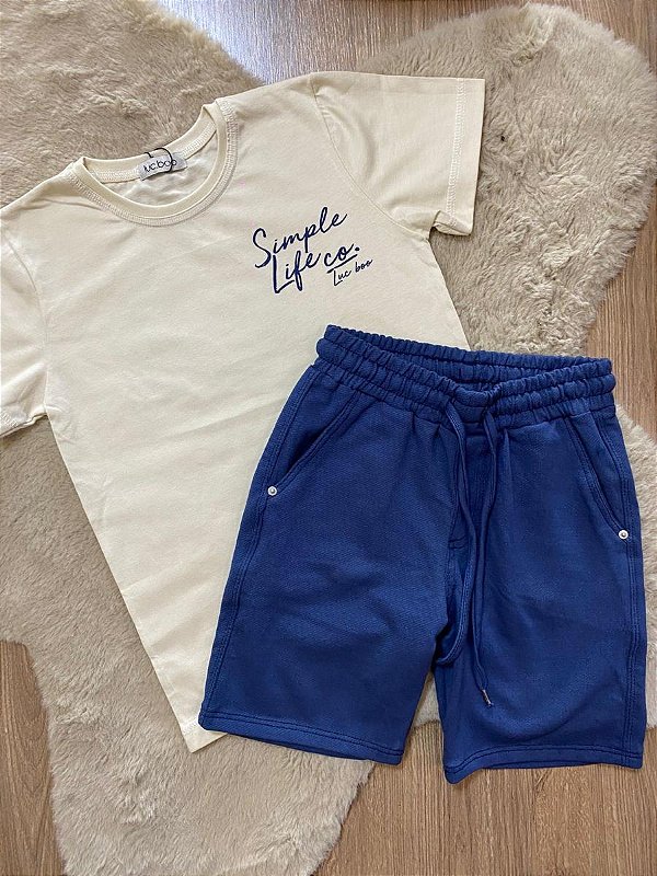 CONJUNTO CAMISETA E SHORT LUC.BOO