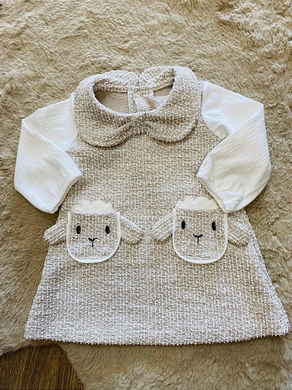 VESTIDO TWEED ANJOS