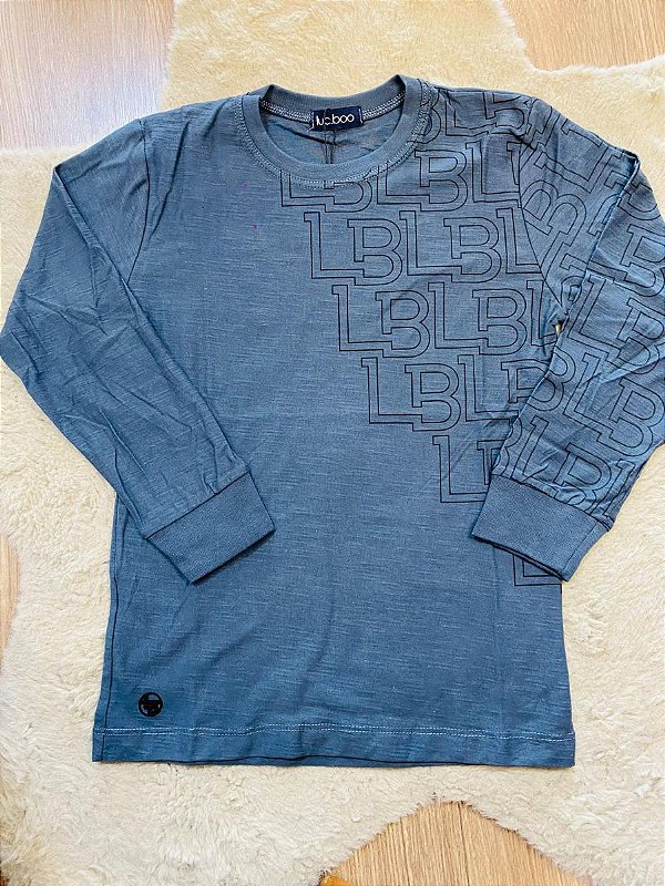 CAMISETA MANGA LONGA LUC.BOO - TAM 4 AO 10