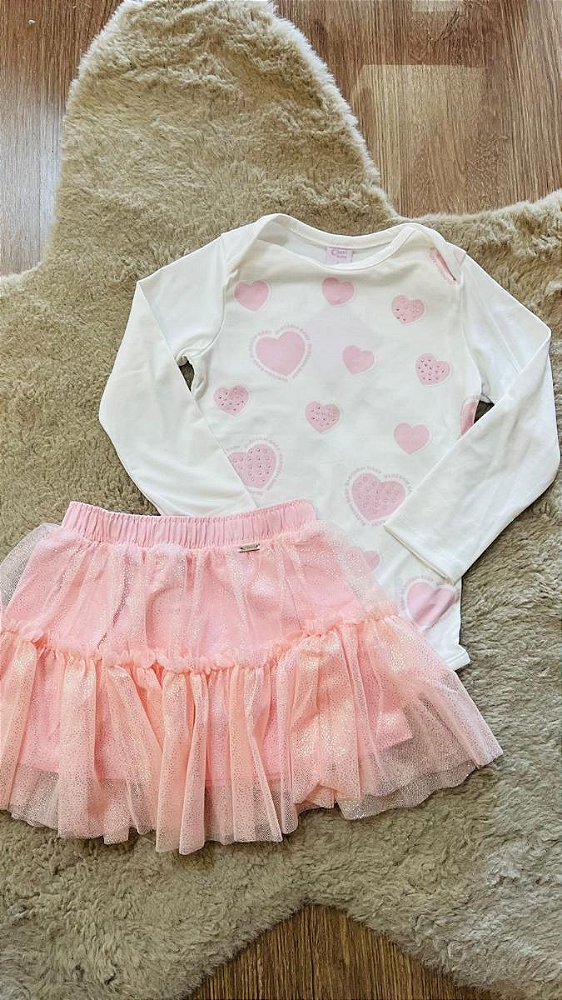 CONJUNTO BODY E SAIA CINTI