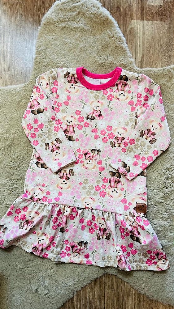 VESTIDO MOLECOTTON CINTI - TAM 1 AO 3