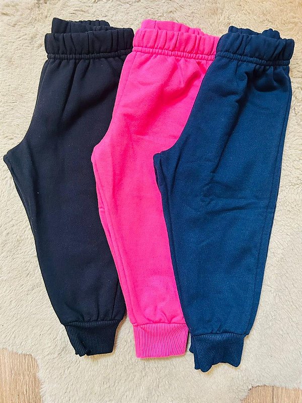 CALÇA MOLETOM BEE LOOP - TAM 1 AO 10