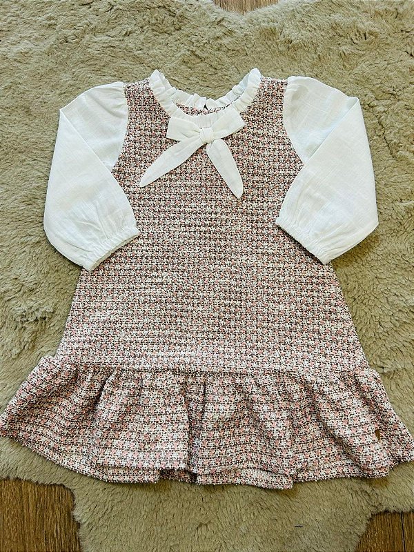 VESTIDO TWEED ANJOS - TAM M AO 1