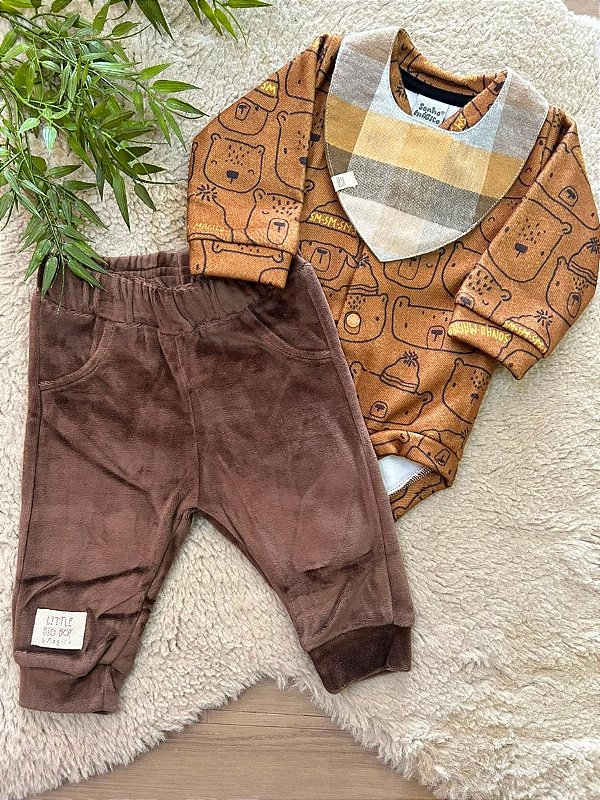 CONJUNTO BODY E CALÇA SOFT SONHO MÁGICO - TAM P AO G