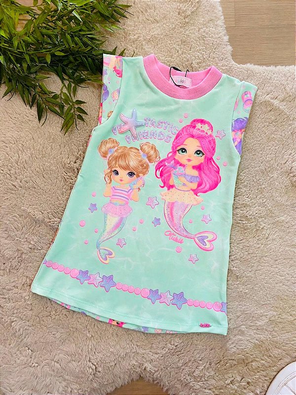 VESTIDO MANGA CURTA KUKIÊ - TAM 1 AO 3