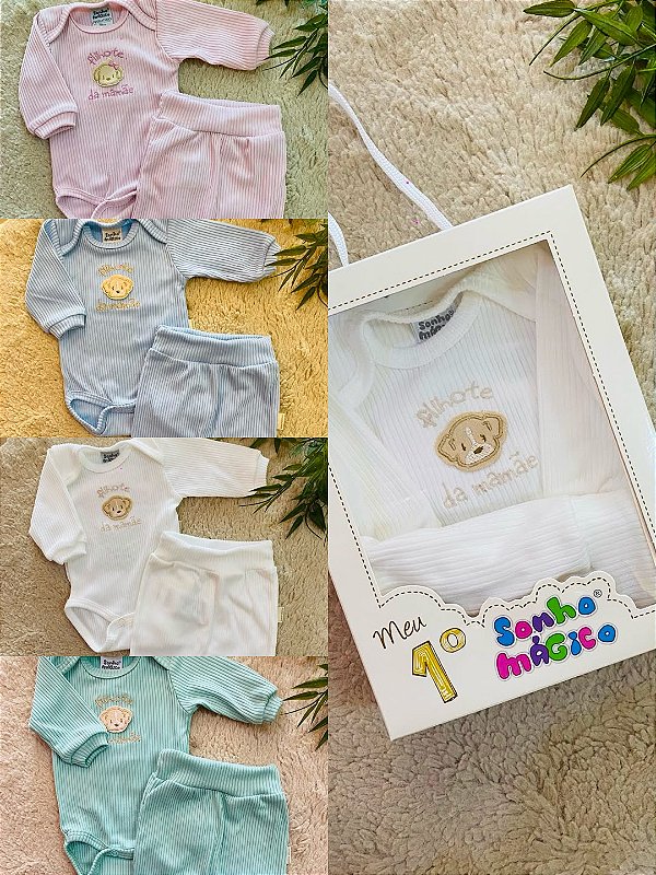 CONJUNTO BODY E CALÇA SONHO MÁGICO - PREMATURO