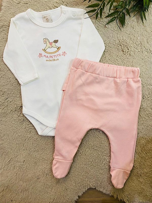 CONJUNTO BODY E CALÇA MINI&CO - TAM RN AO M