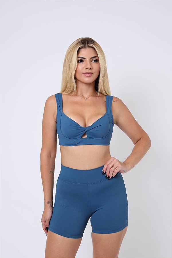 TOP FIT LARA AZUL PETROLEO