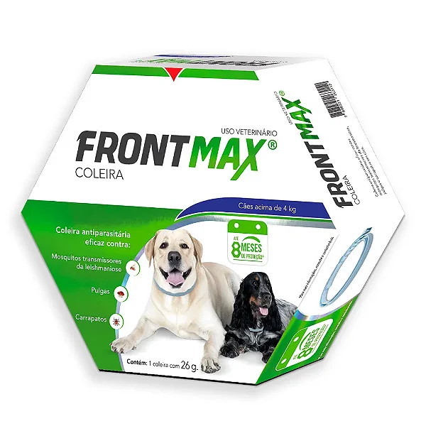 Coleira Antipulgas e Carrapatos Vetoquinol Frontmax Cães acima de 4 kg 26 g