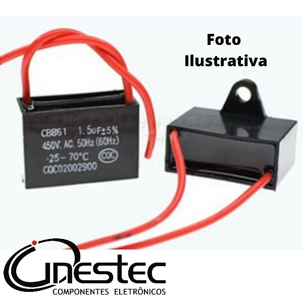 1,5uF x 450V CAPACITOR DE PARTIDA / PERMANENTE