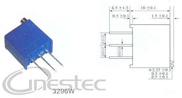 100R TRIMPOT 25 VOLTAS 3296W
