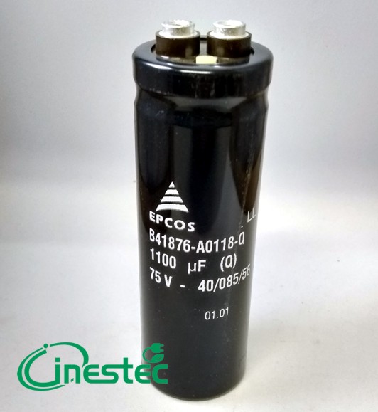 1100UF X 75V  RD  105 X 35 mm  BLOCO