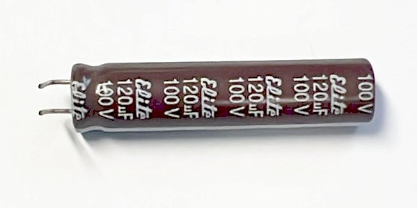 120UF X 100V RD 105 graus D07 X A35 mm