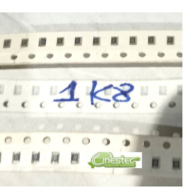 1K8 RES. SMD 0805 25PCS 0,12W