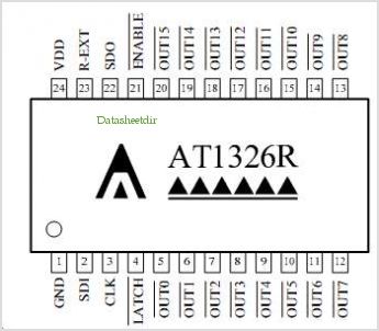 AT1326R - GRE    SSOP - 16-BIT CONSTANT CURRENT LED SINK DRIVER