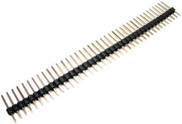 BARRA 40 PINOS / TERMINAIS 180 GRAUS  1X40 X 15mm