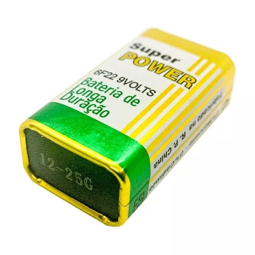 BATERIA 9V 6F22 HEAVY DUTY - ZINCO
